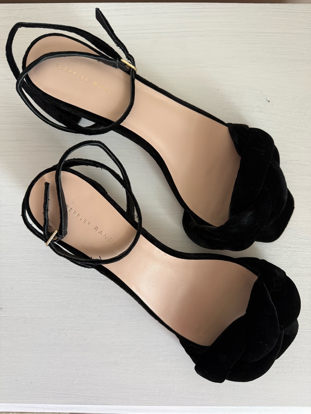 Black Ankle-Strap Braided Sandals - Loeffler Randall